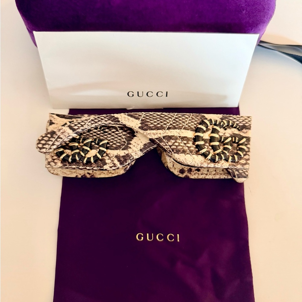 Gucci Genuine Python Sunglasses - Picture 11 of 14